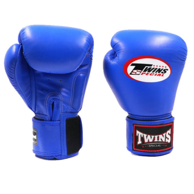 TWINS GLOVES LEATHER HOOK AND LOOP ROYAL BLUE