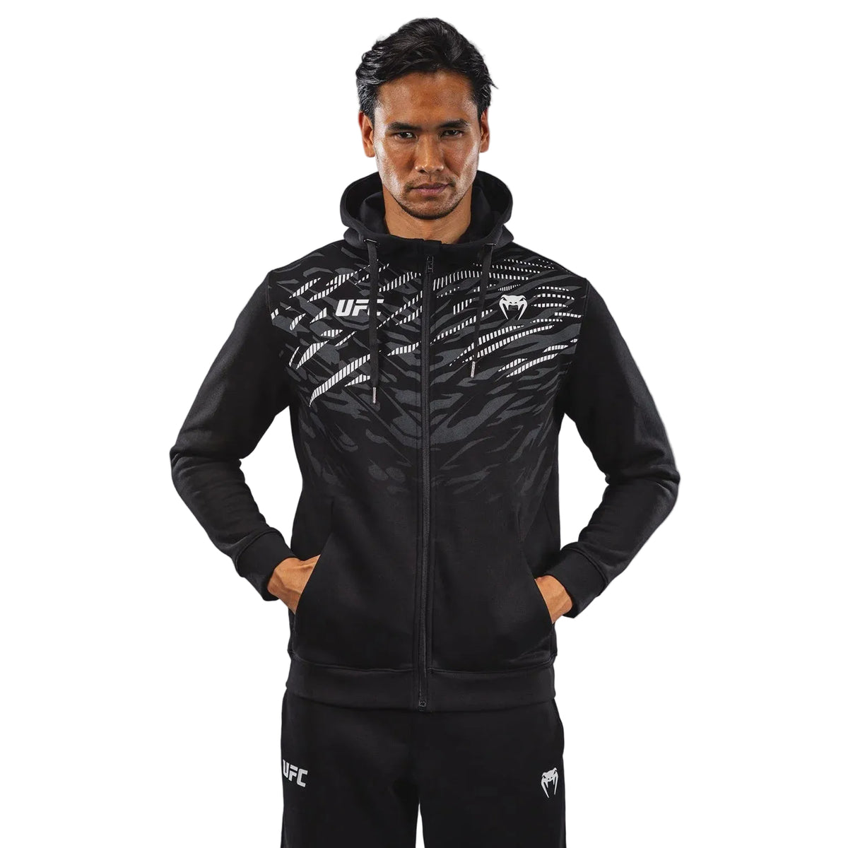 UFC HOODIE BY VENUM FUSION ZIP UP BLACK
