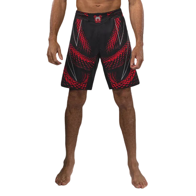VENUM FIGHT SHORTS MMA MATUPA BLACK/RED/SILVER