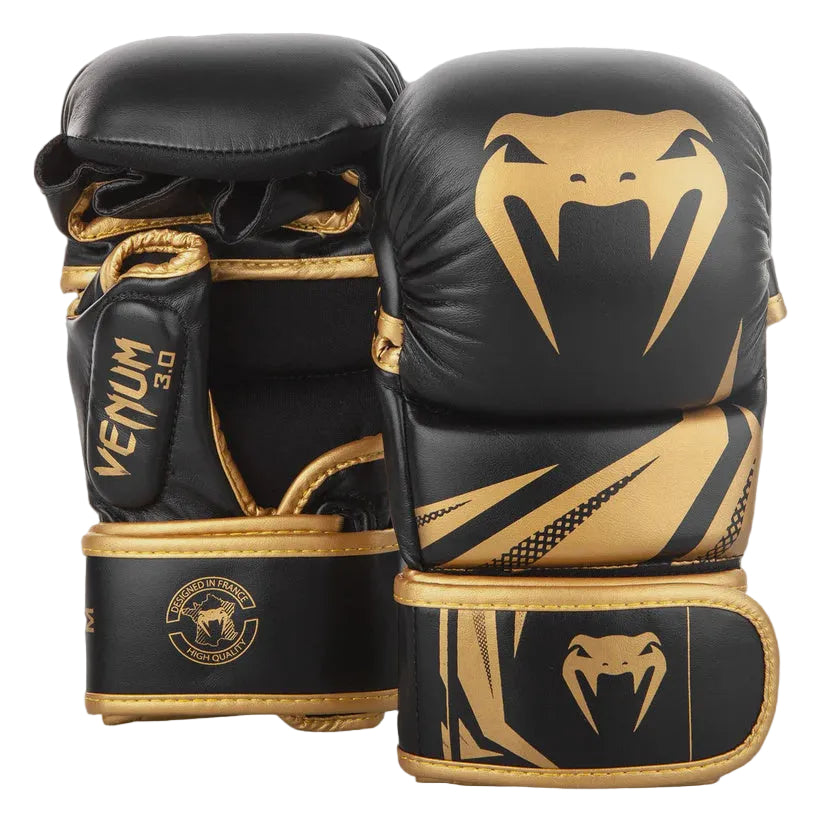 VENUM MMA GLOVES SPARRING CHALLENGER 3.0 BLACK/GOLD