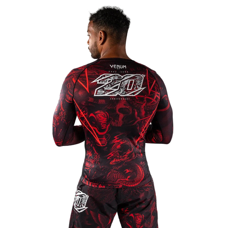 VENUM RASHGUARD 20TH ANNIVERSARY L/S BLACK/RED