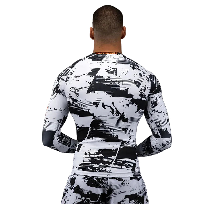 VENUM RASHGUARD UFC ZENITH L/S WHITE BLACK
