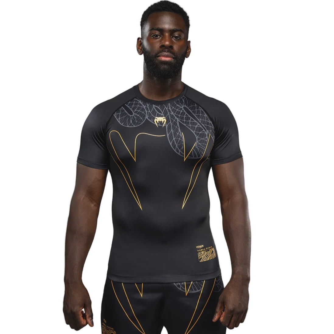 VENUM RASHGUARD S/S SERPENTI BLACK/GOLD