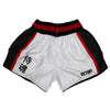 VICTORY MUAY THAI SHORTS SAMURAI WHITE/BLACK