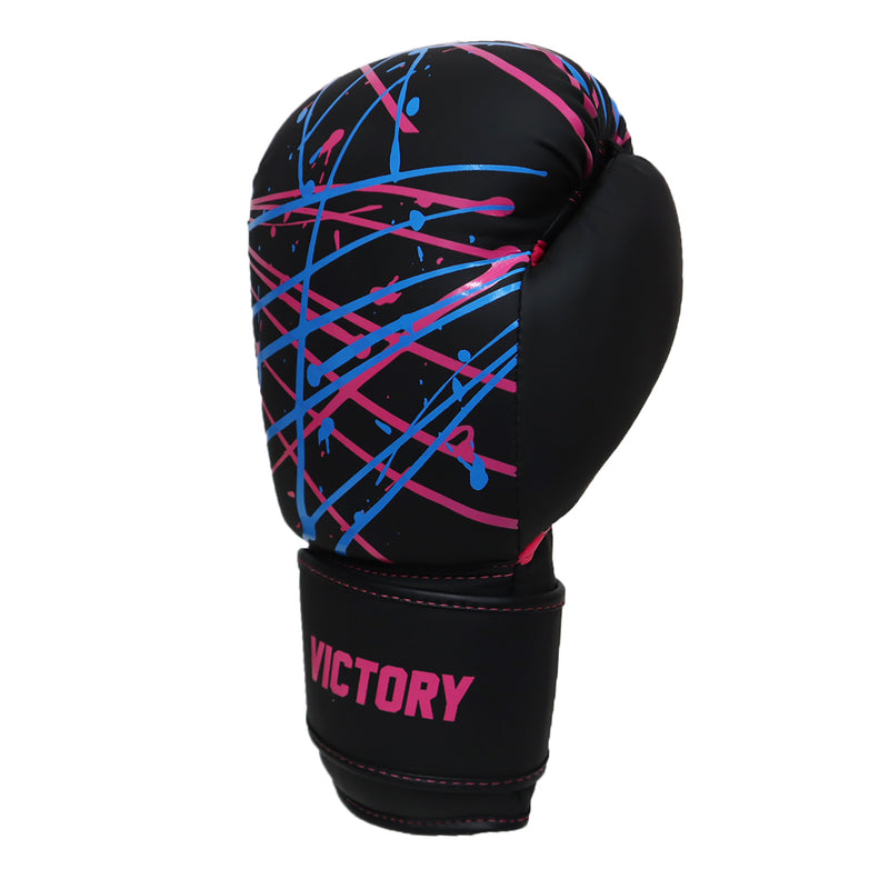 Victory Splash Boxing Gloves pink blue black