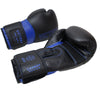 VICTORY GLOVES BOXING CARBON SYNTEC HOOK & LOOP BLACK/BLUE