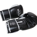 VICTORY GLOVES ATTACK LEATHER HOOK & LOOP BLACK/SILVER