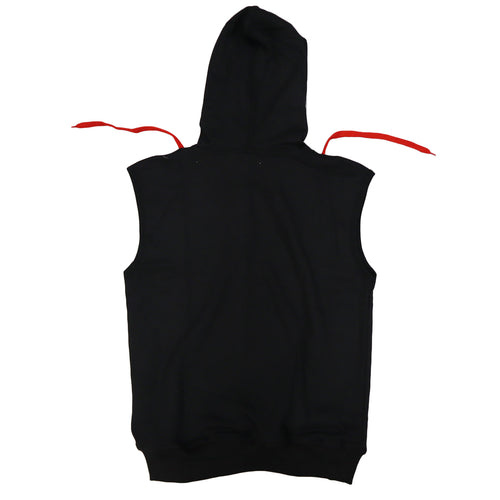 VICTORY SLEEVELESS HOODIE TRAINING KANJI BLACK/WHITE/RED