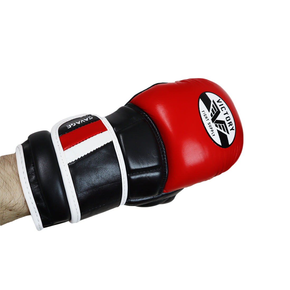 VICTORY MMA GLOVES SPARRING SAVAGE LEATHER BLACK/RED – MSM FIGHT SHOP