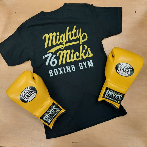 ROCKY SHIRT 76 MICKS BOXING GYM BLACK/YELLOW