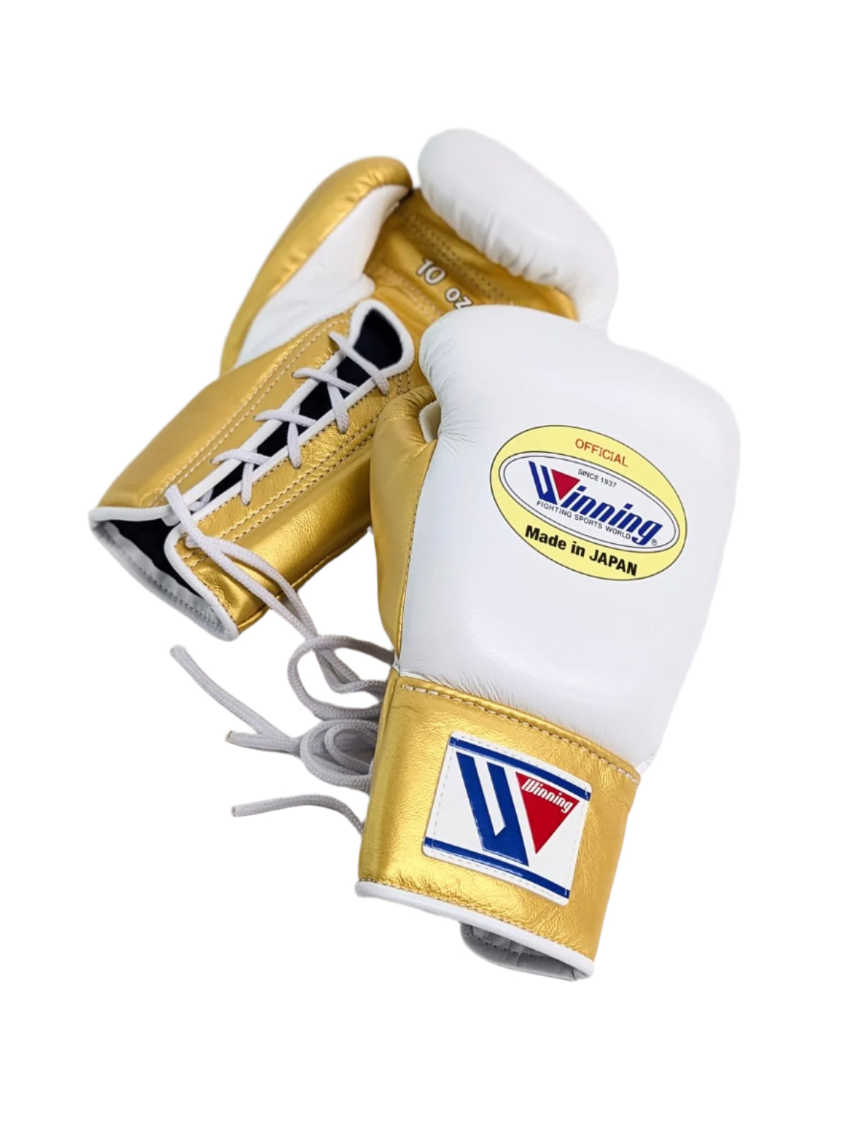 Winning ボクシンググローブ ホワイト/ゴールド WINNING GLOVES PRO FIGHT CUSTOM LACE UP WHITE / GOLD – MSM FIGHT SHOP