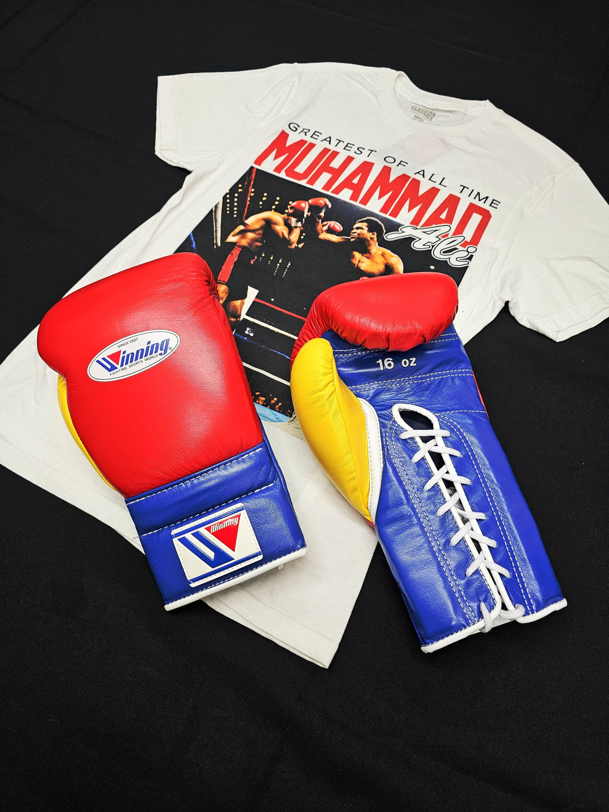 WINNING GLOVES CUSTOM LACE RED/BLUE/YELLOW