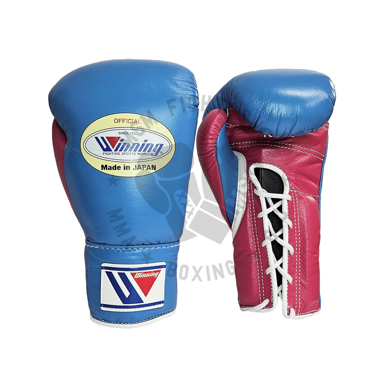 WINNING GLOVES PRO FIGHT CUSTOM LACE UP SKY BLUE/PINK – MSM FIGHT SHOP