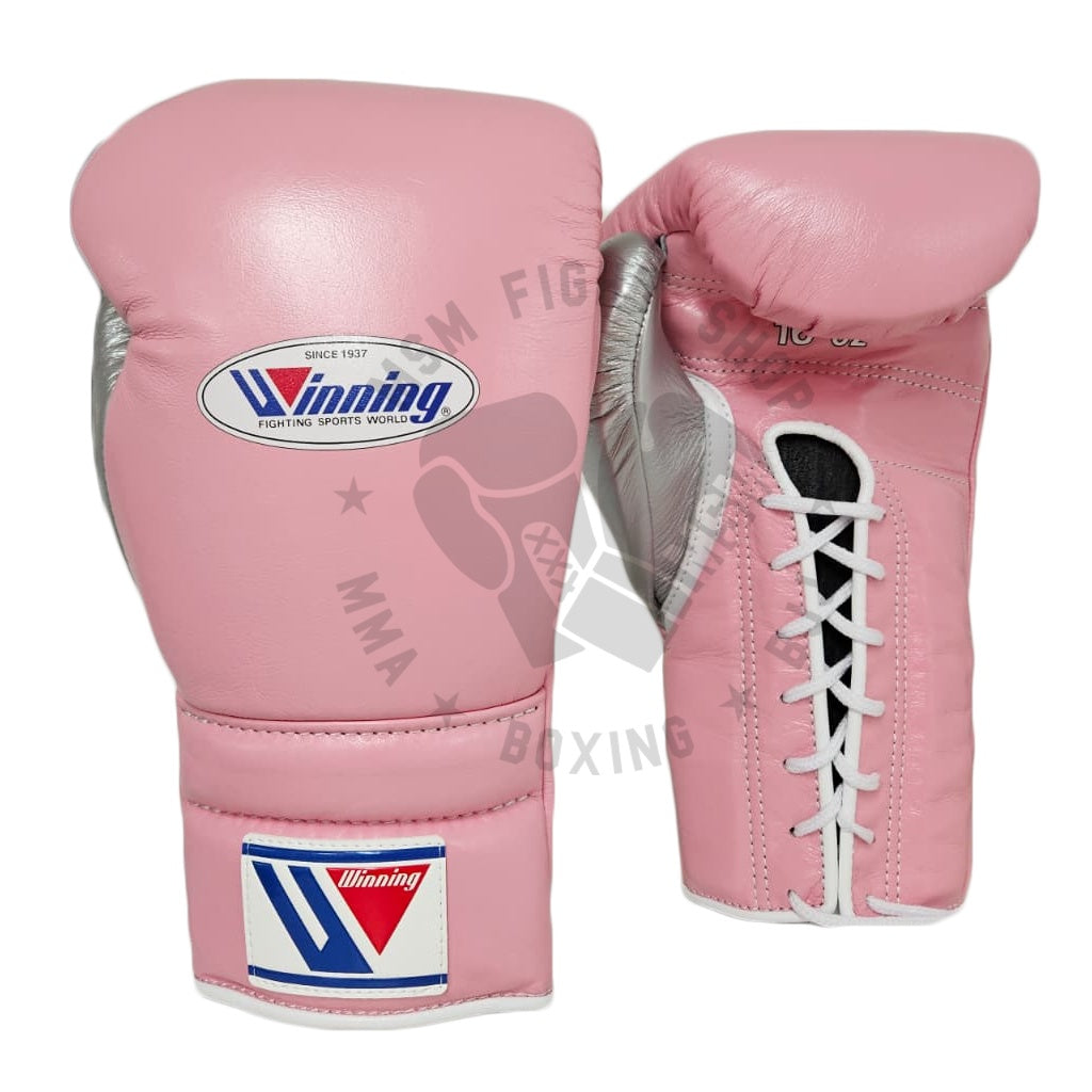 WINNING GLOVES CUSTOM LACE LIGHT PINK/SILVER