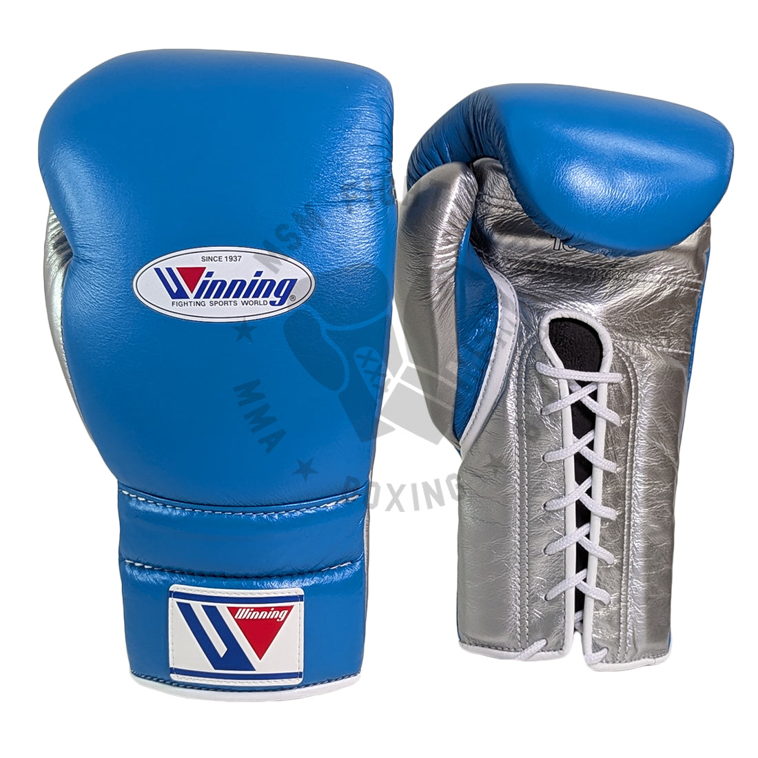 16oz Gloves Blue Winning Boxing Gloves Winning Lace-up Boxing