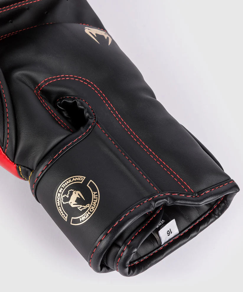 VENUM GLOVES ELITE BOXING H&L BLACK/GOLD/RED