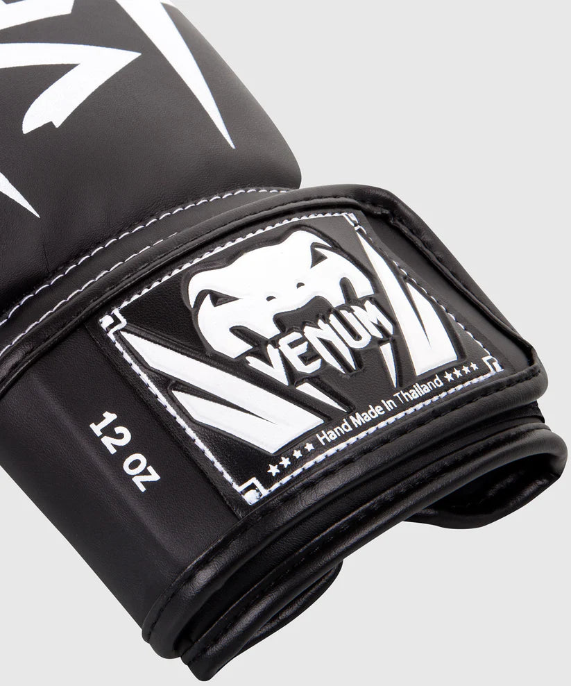 VENUM GLOVES ELITE BOXING BLACK / WHITE