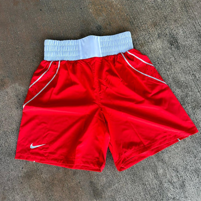 NIKE BOXING SHORTS AIBA V2 DRI FIT RED
