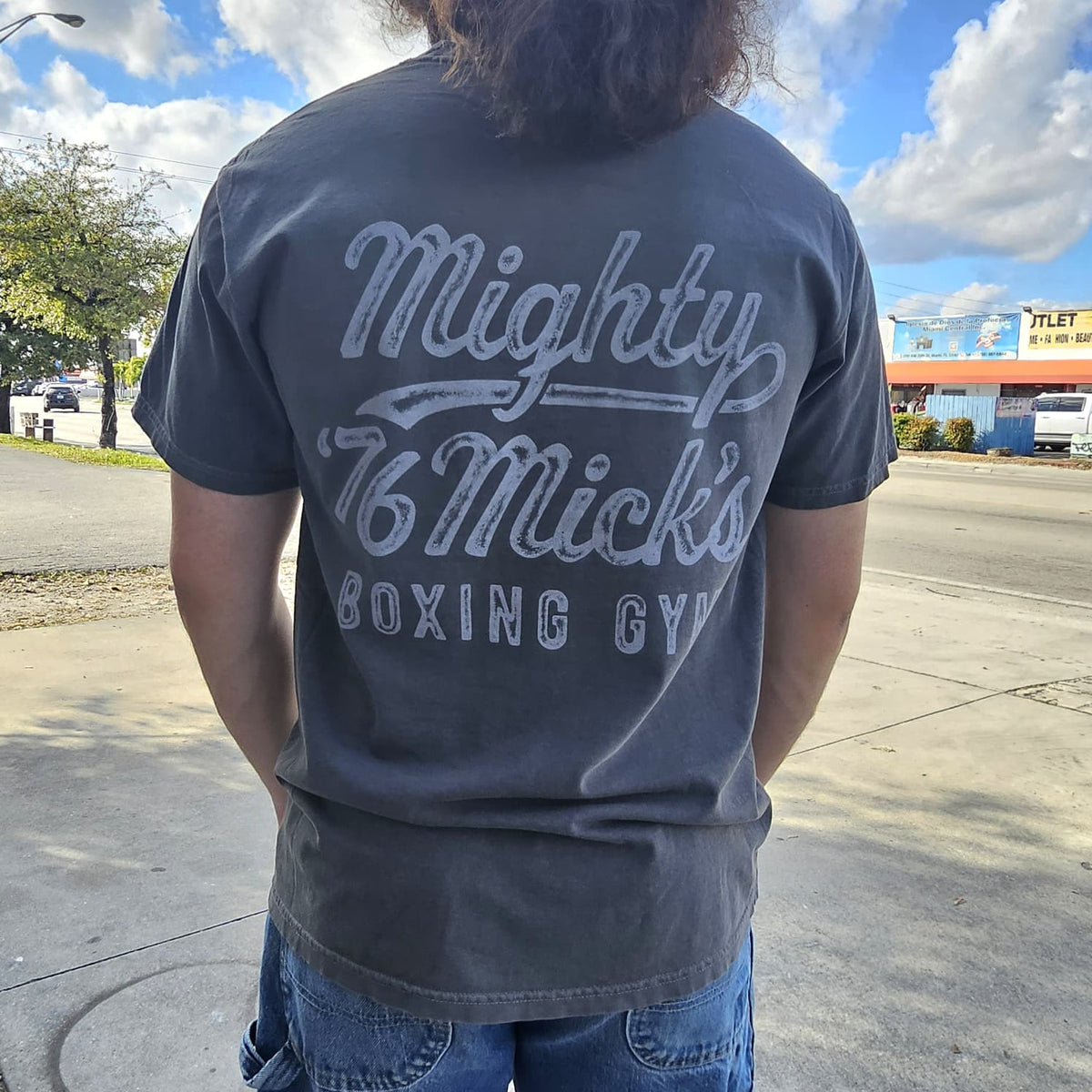 ROCKY SHIRT 1976 PHILLY BOXING VINTAGE GREY