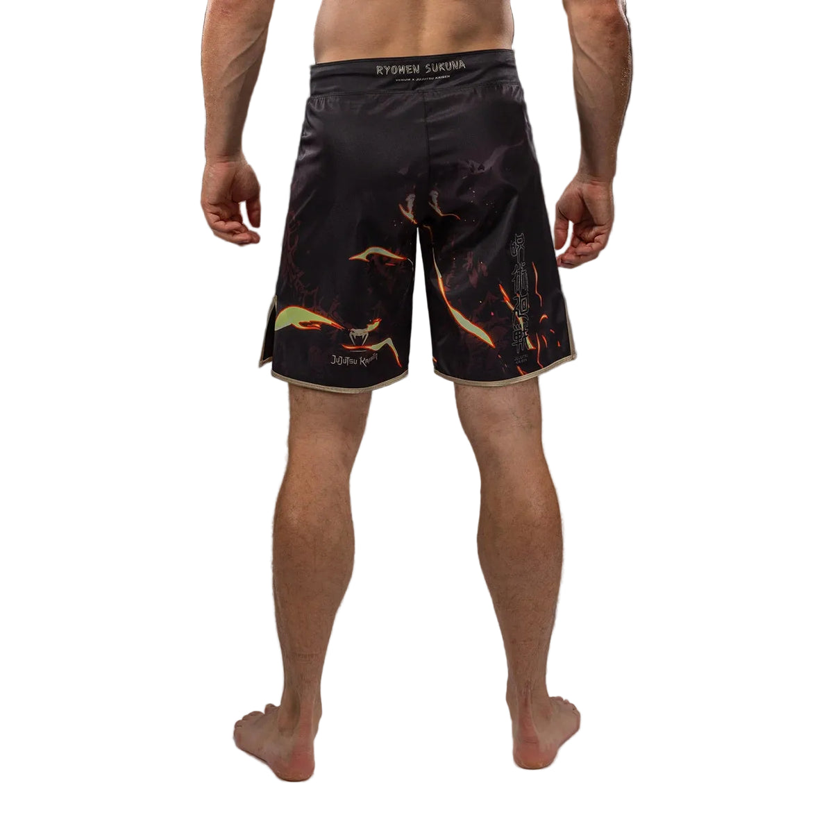 VENUM FIGHT SHORTS JUJUTSU KAISEN SUKUNA BLACK/BEIGE