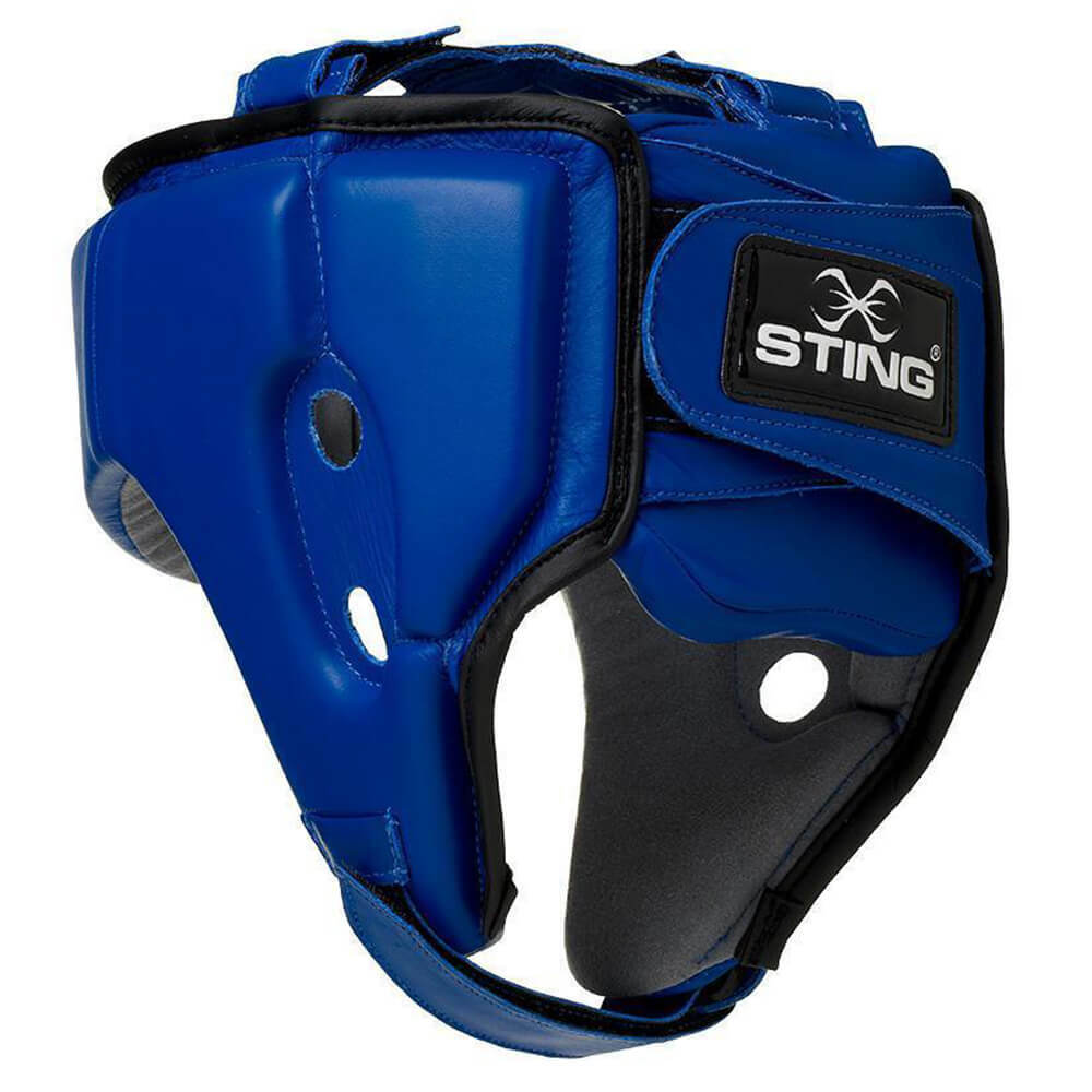 STING HEADGEAR USA BOXING APPROVED OPEN FACE BLUE