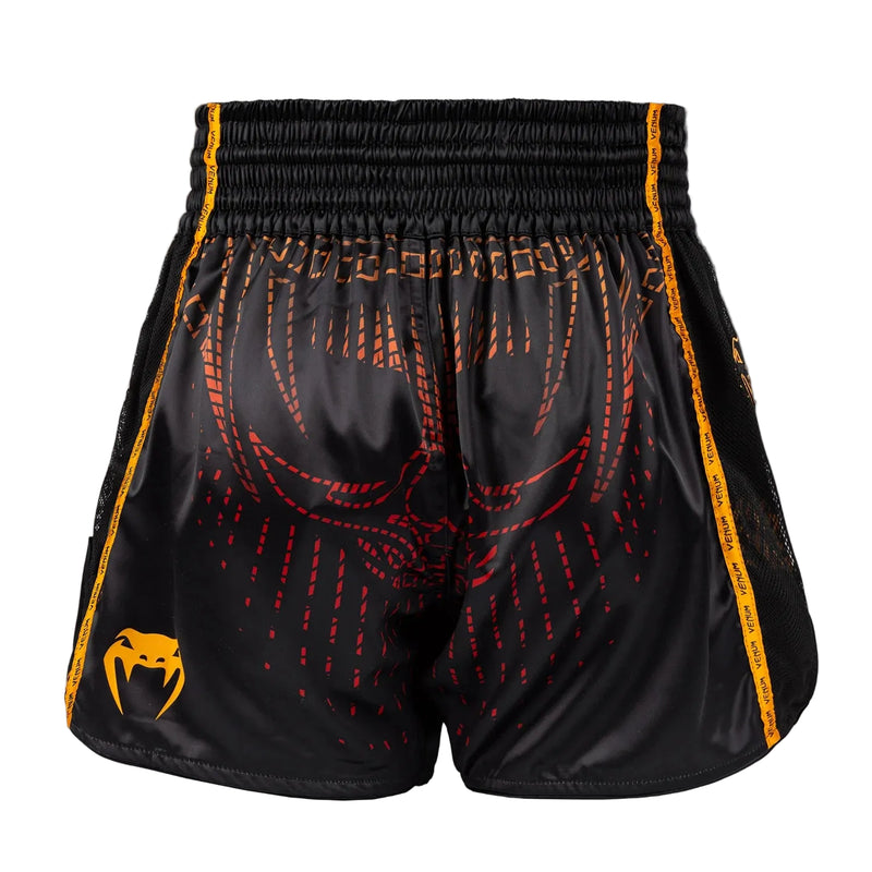 VENUM THAI SHORTS QUETZAL FURY BLACK/RED/ORGANGE