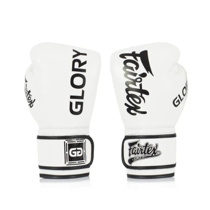 FAIRTEX GLOVES BGVG1 LEATHER GLORY WHITE/BLACK