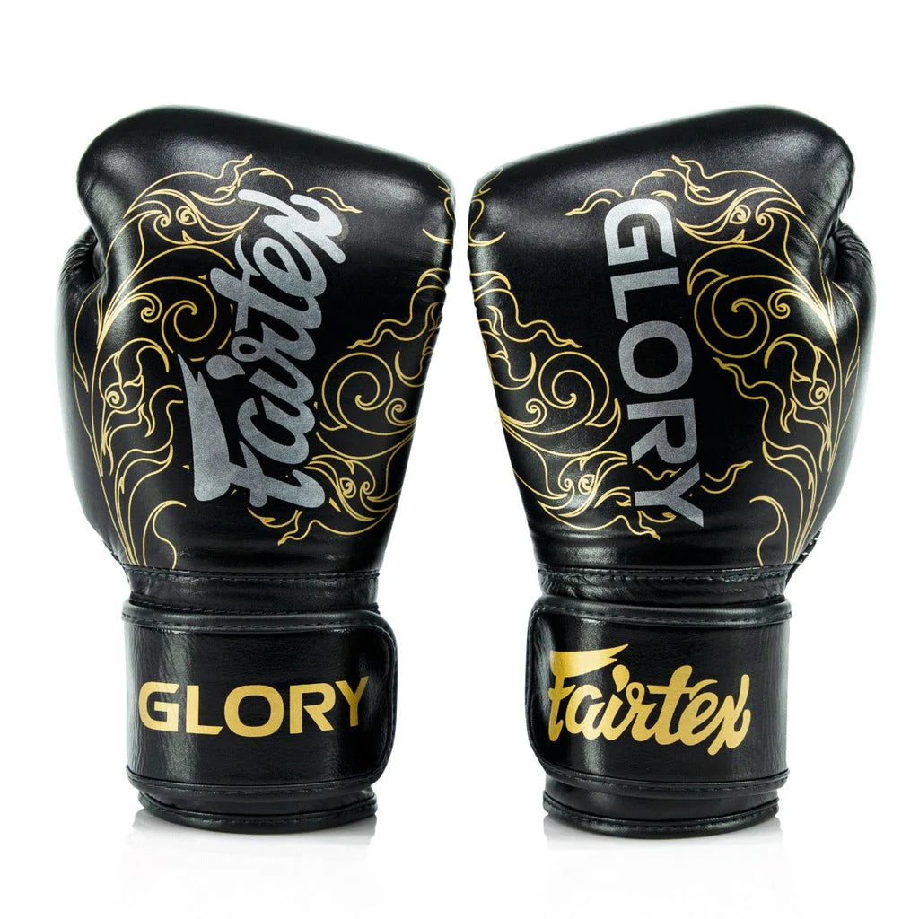 FAIRTEX GLOVES BGVG3 LEATHER GLORY BLACK/GOLD