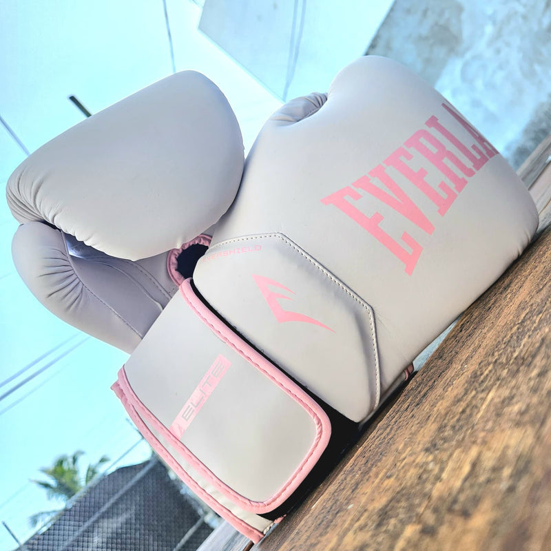 EVERLAST GLOVES ELITE 2 HOOK AND LOOP 12OZ PINK/PINK