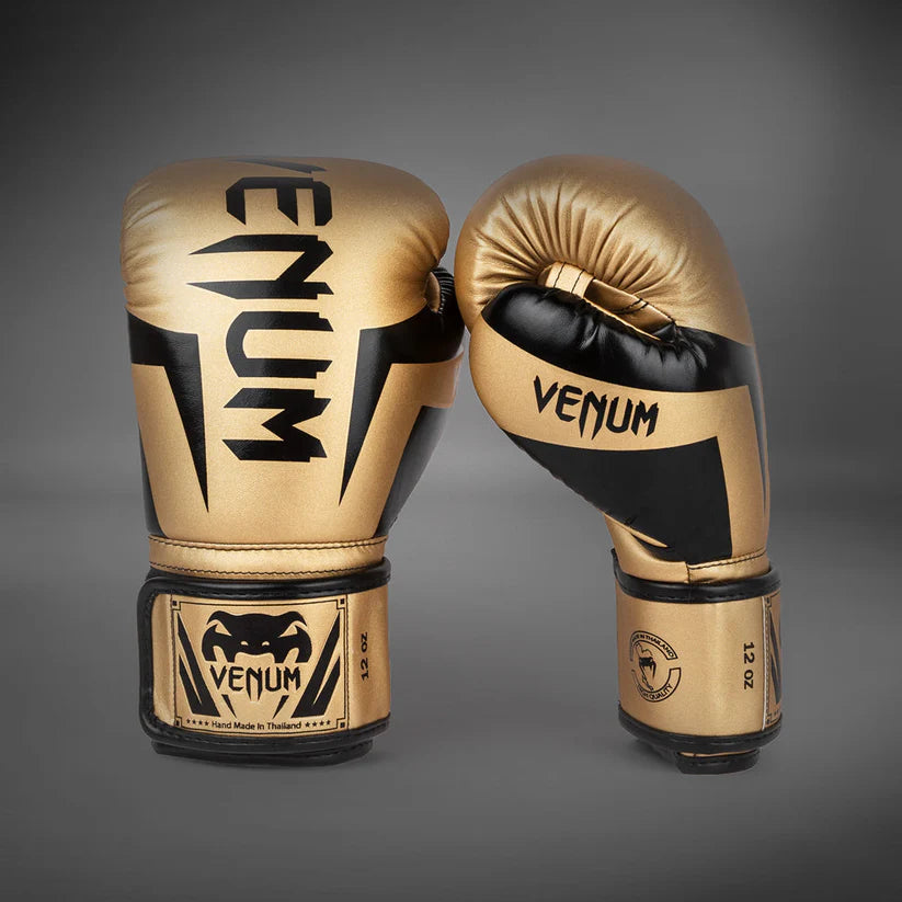 VENUM GLOVES ELITE BOXING H&L GOLD/BLACK