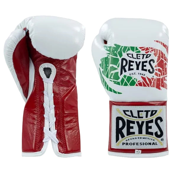 CLETO REYES FIGHT GLOVES TRADITIONAL LACE MEX FLAG