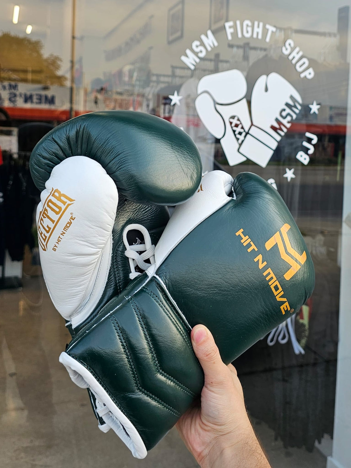 HIT N MOVE GLOVES VECTOR LACE DARK GREEN