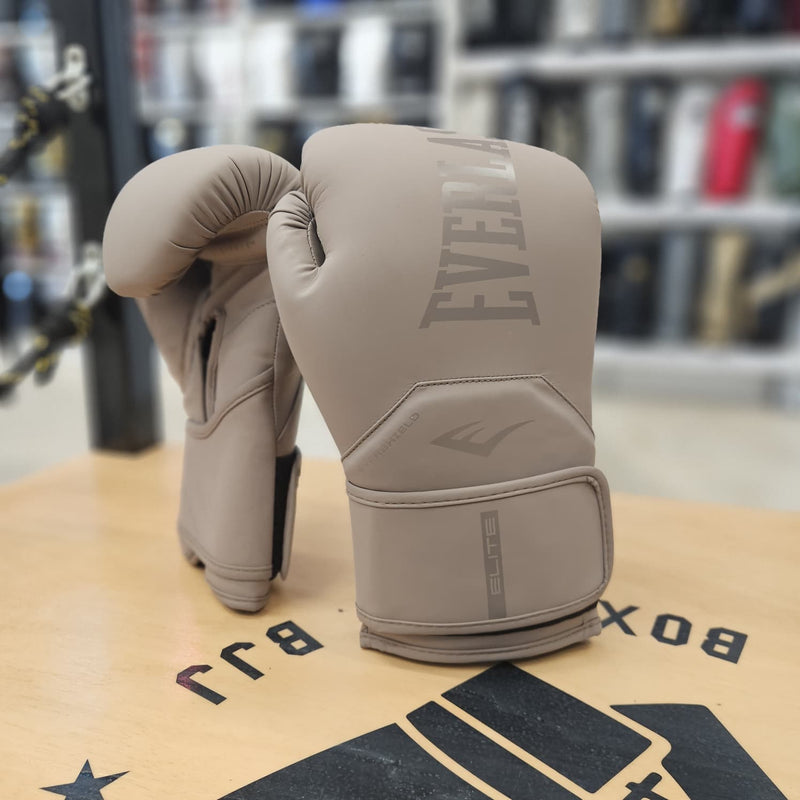 EVERLAST GLOVES ELITE 2 HOOK AND LOOP 12OZ MOCHA