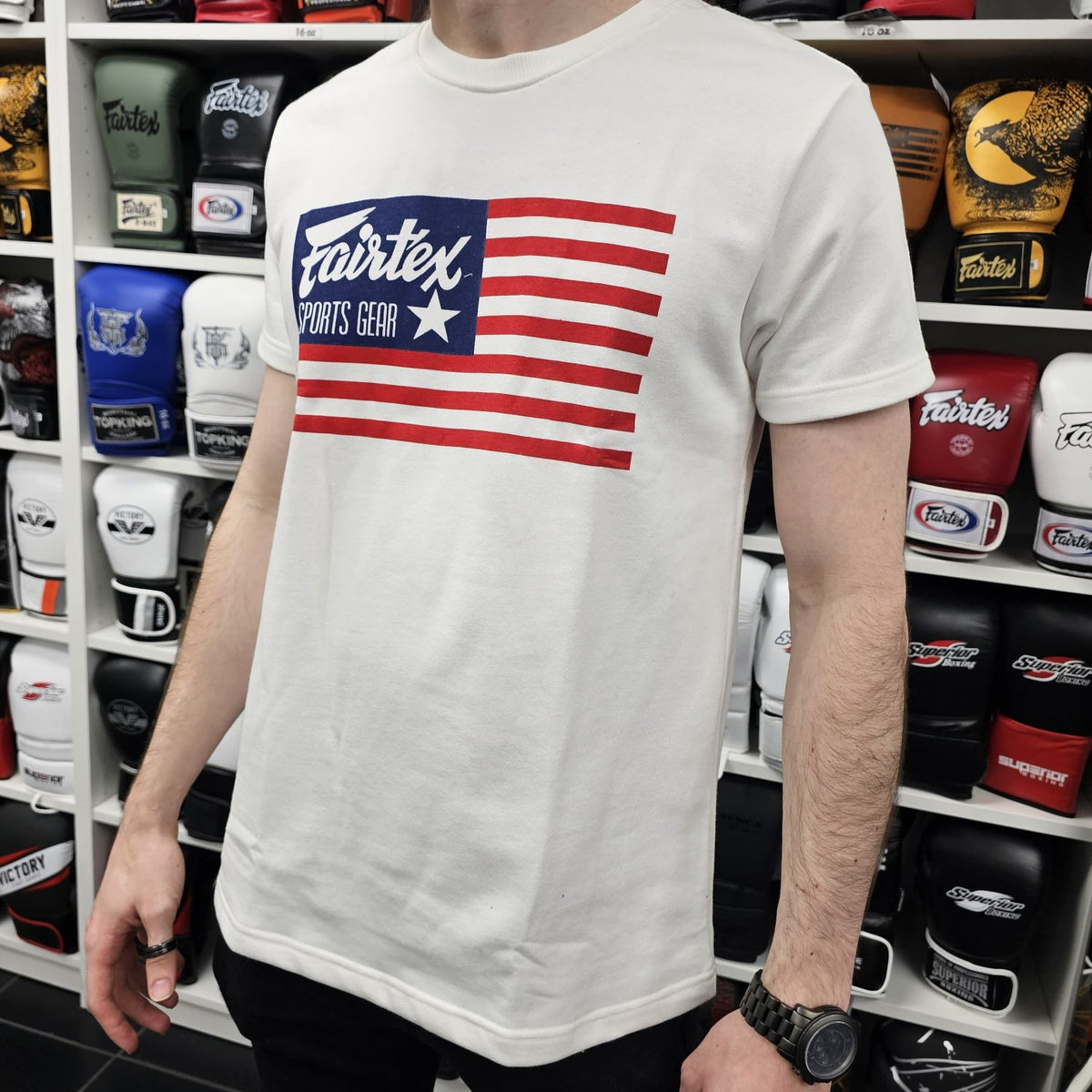 FAIRTEX SWEATER SHIRT TST220 FLAG WHITE/RED/BLUE