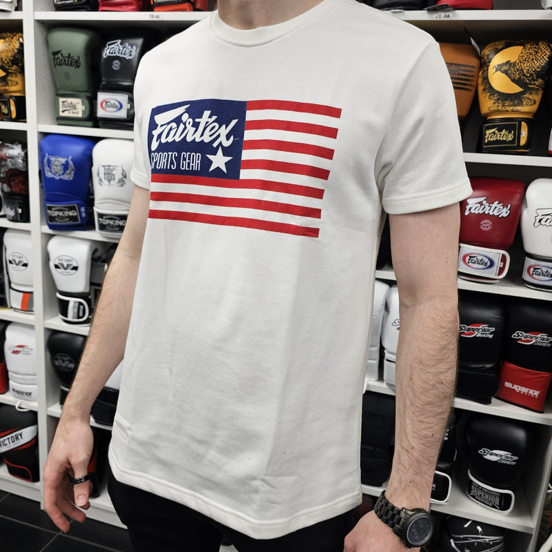 FAIRTEX SWEATER SHIRT TST220 FLAG WHITE/RED/BLUE