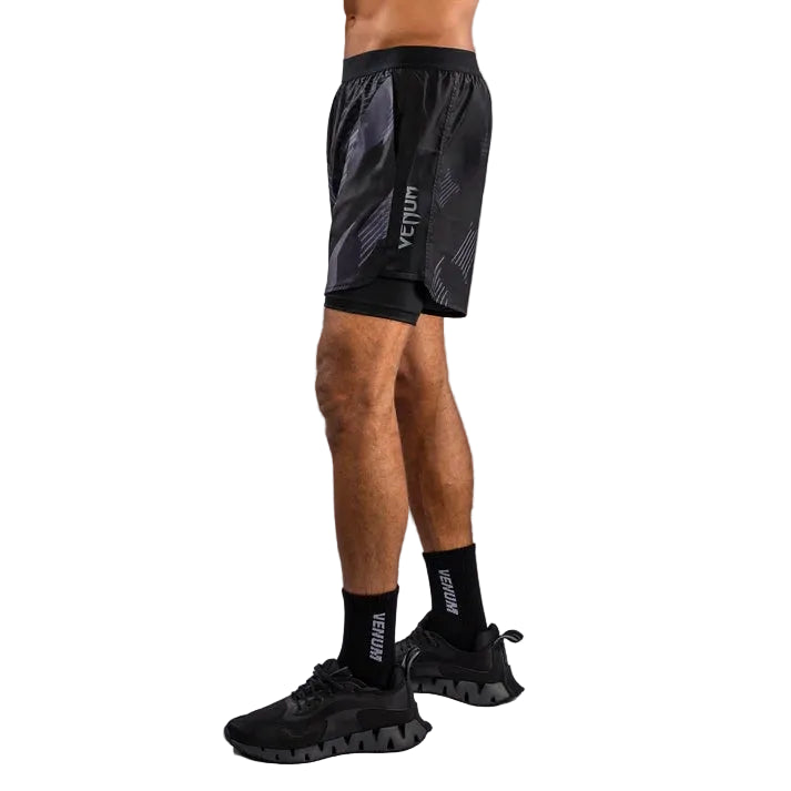 VENUM FIGHT SHORT NO-GI 6.0 BLACK/WHITE