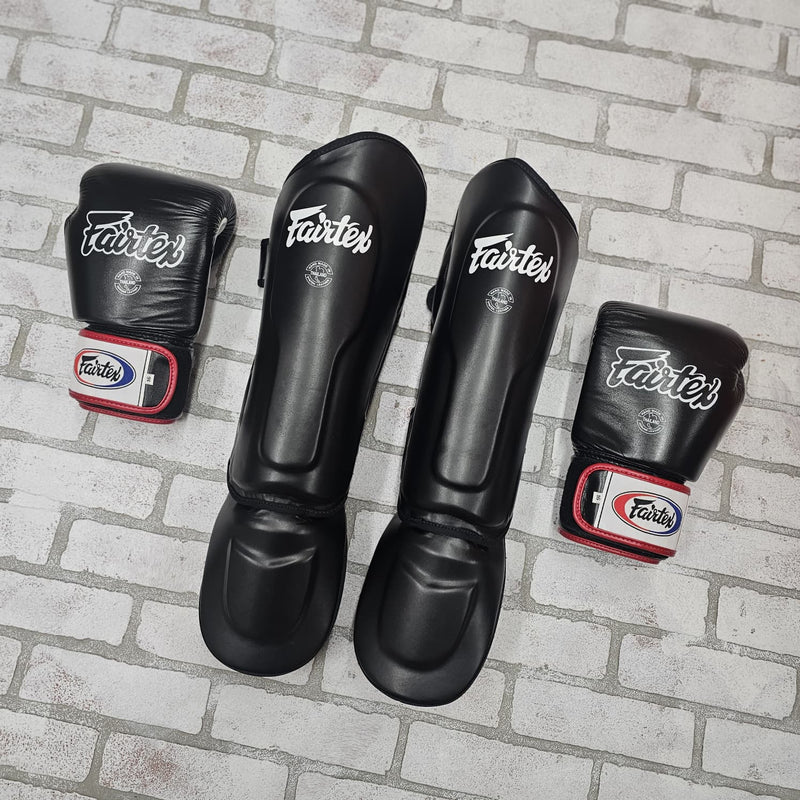 FAIRTEX SHINGUARDS SP9 ULTRA ERGO BLACK