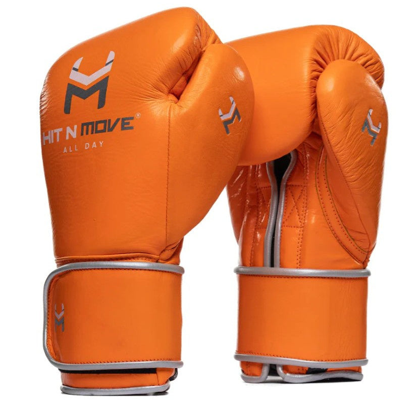 HIT N MOVE GLOVES PRO BALANCE HOOK & LOOP ORANGE