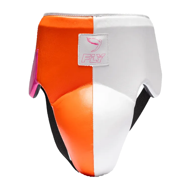 FLY CUP BOXING WRAITH X WHITE/PINK/ORANGE
