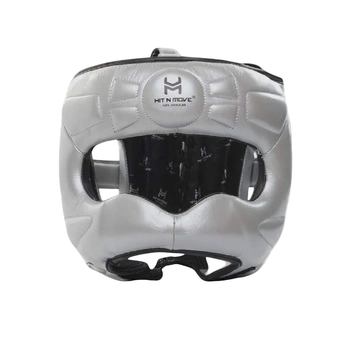 HIT N MOVE HEADGEAR FACE SAVER VISION SILVER