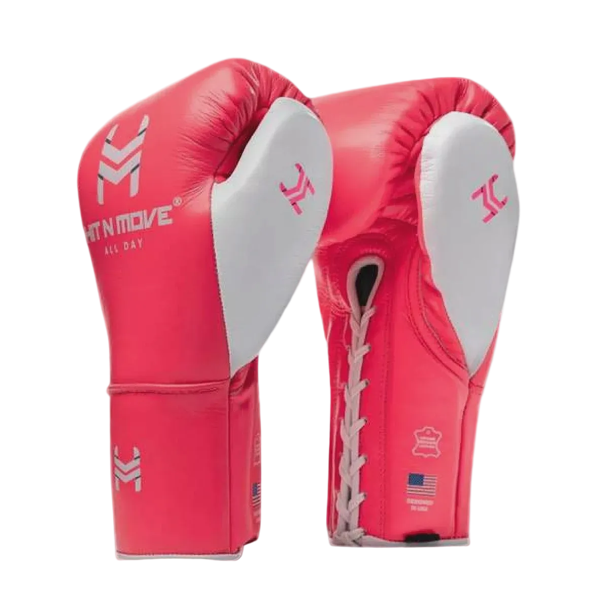 HIT N MOVE GLOVES PRO AGILITY LACE UP PINK