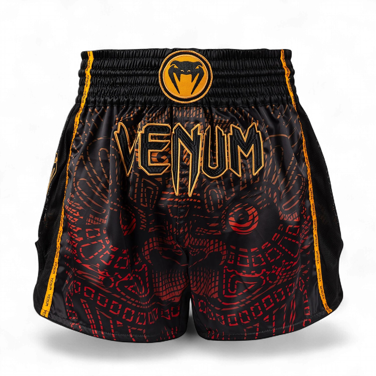 VENUM THAI SHORTS QUETZAL FURY BLACK/RED/ORGANGE