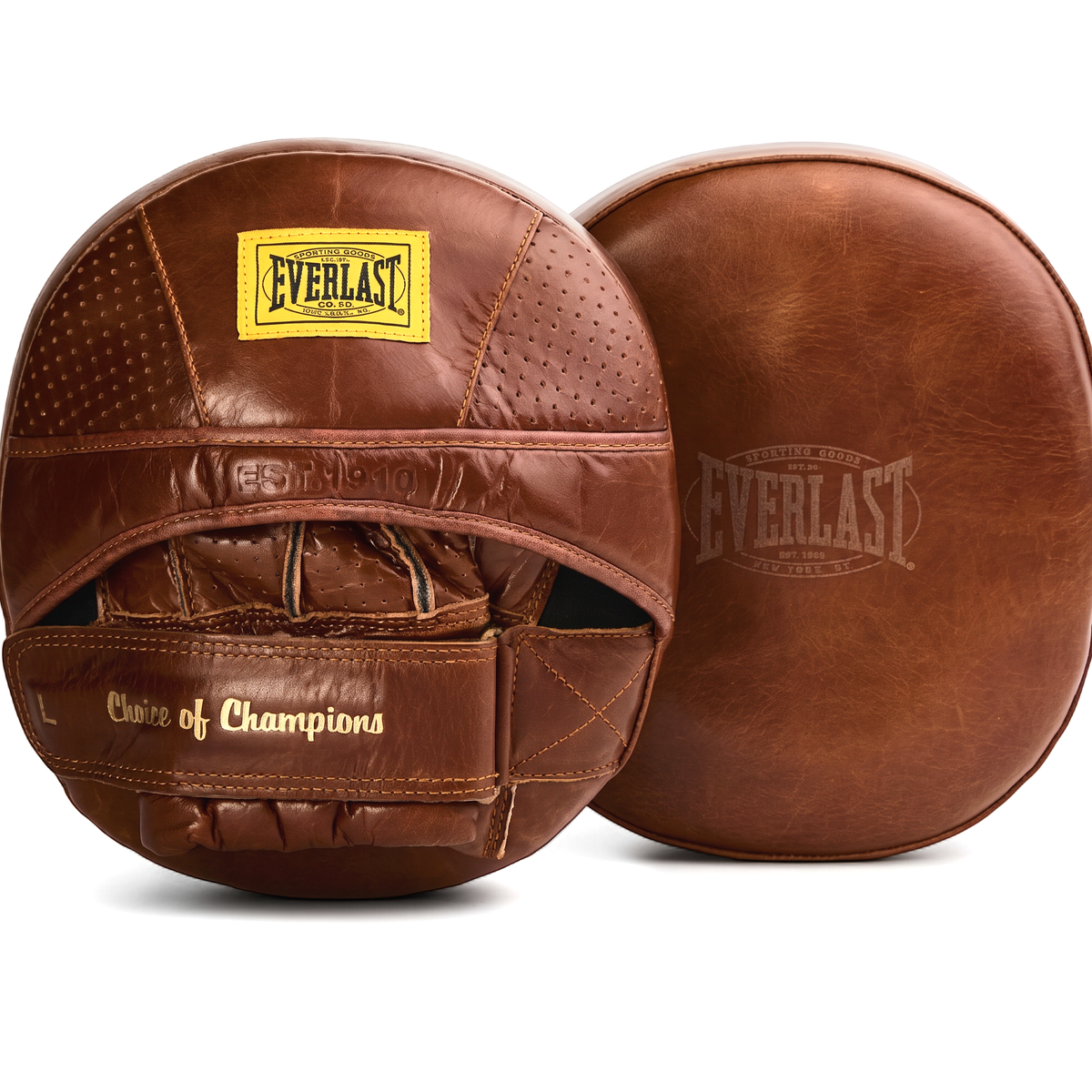 EVERLAST FOCUS MITTS AIR CORE 1910 PRO LEATHER BROWN