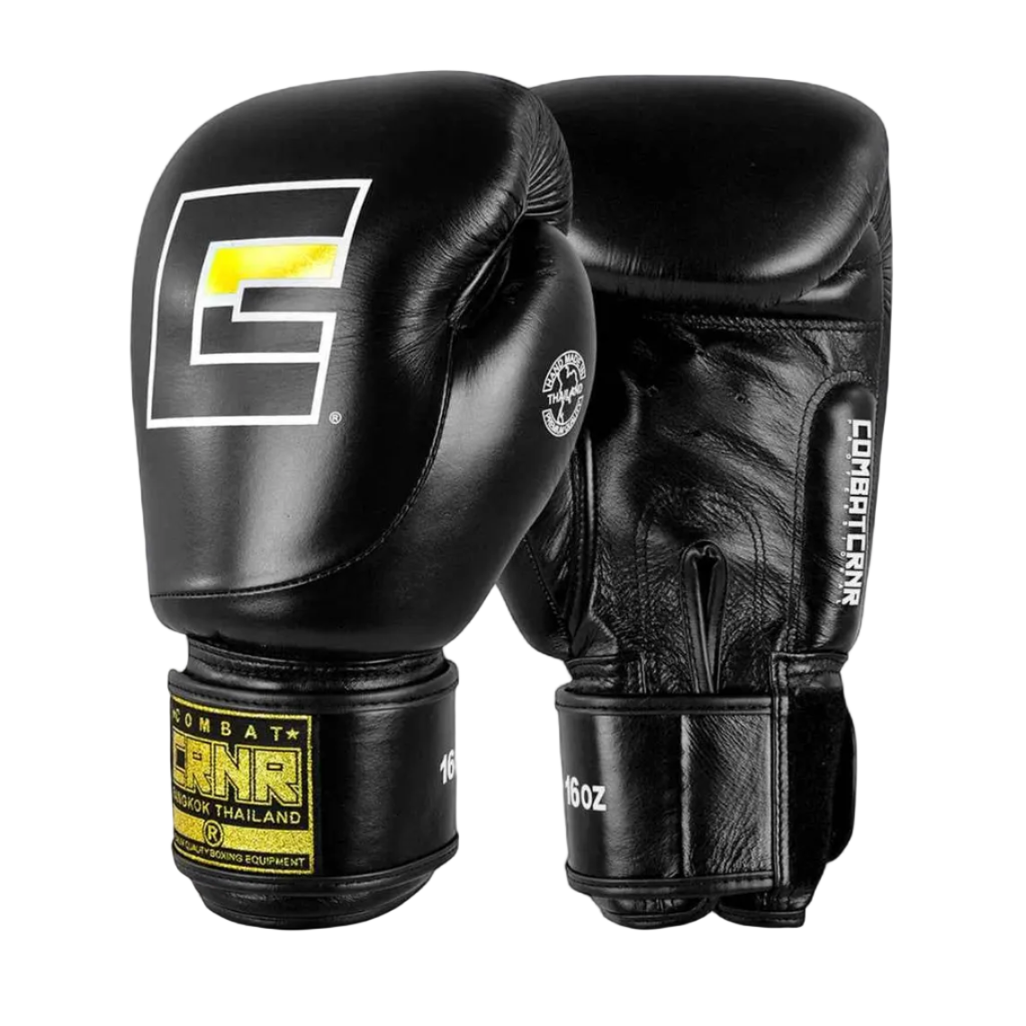COMBAT CORNER BOXING GLOVES HMIT THAI  H&L BLACK