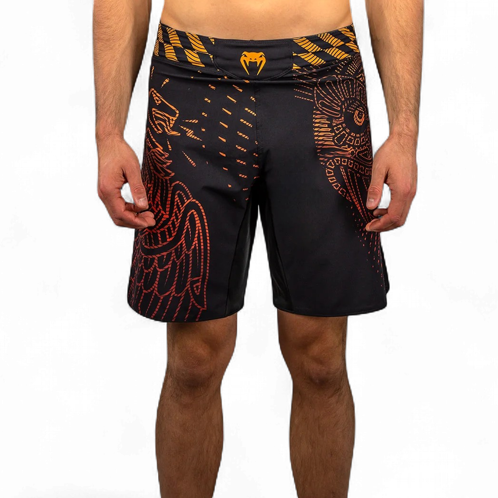 VENUM SHORTS MMA QUETZAL FURY BLACK/RED/ORANGE – MSM FIGHT SHOP