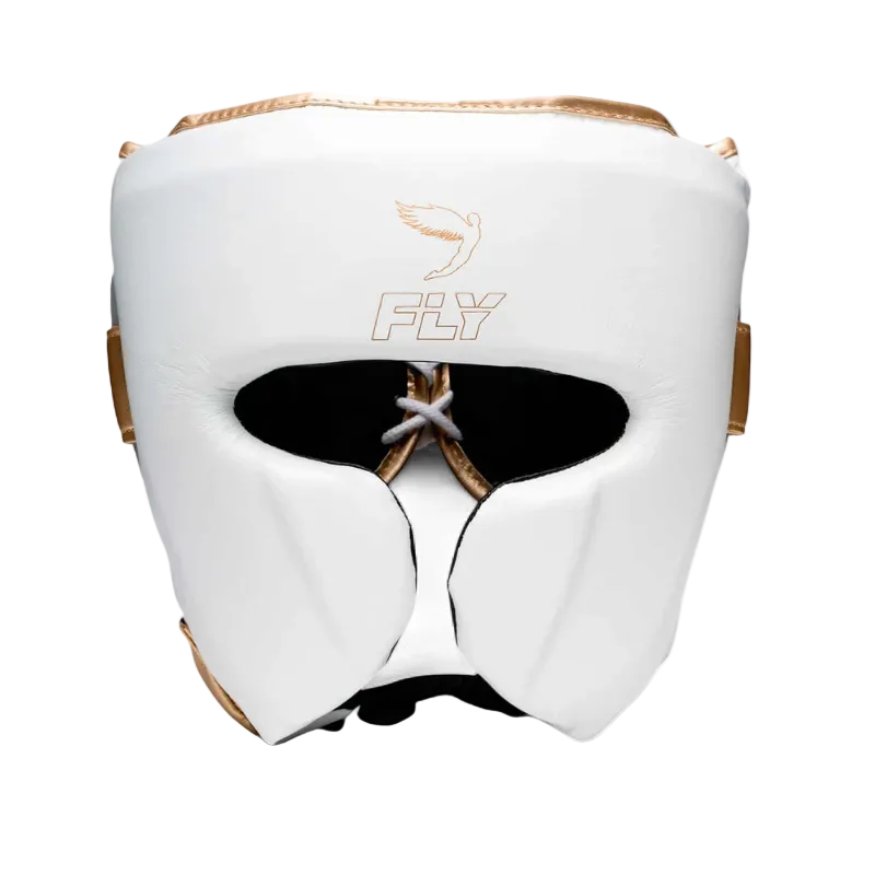 FLY HEADGEAR KNIGHT X CHEEK WHITE/GREY/GOLD
