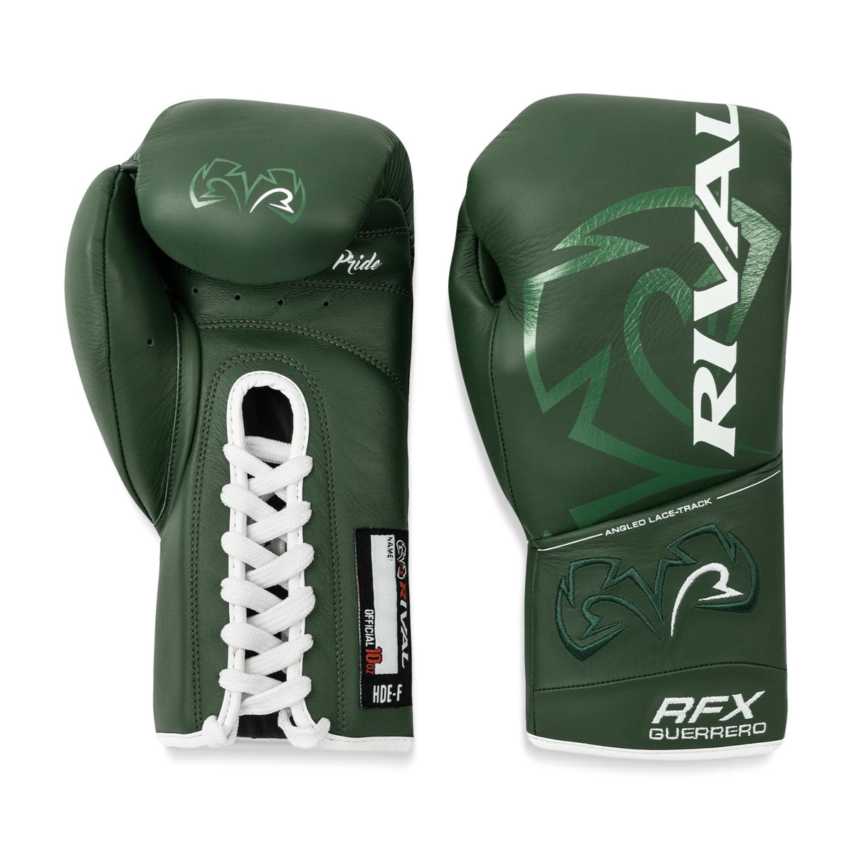 RIVAL GLOVES LACE RFX GUERRERO PRO FIGHT HDE-F GREEN