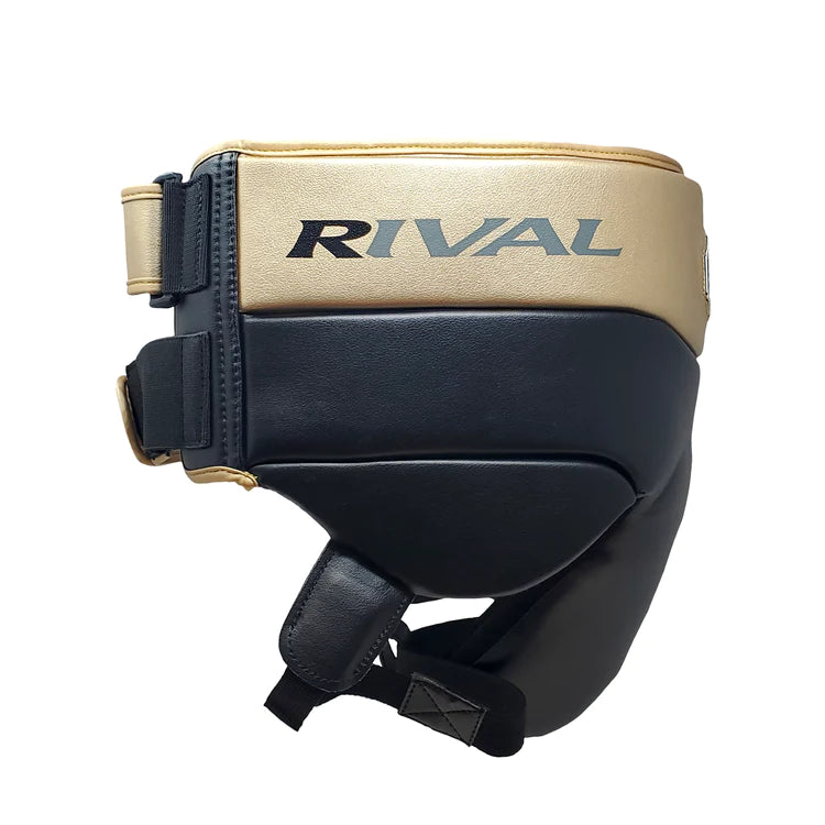 RIVAL BOXING CUP RNFL100 GROIN PROTECTOR BLACK GOLD MSM FIGHT SHOP