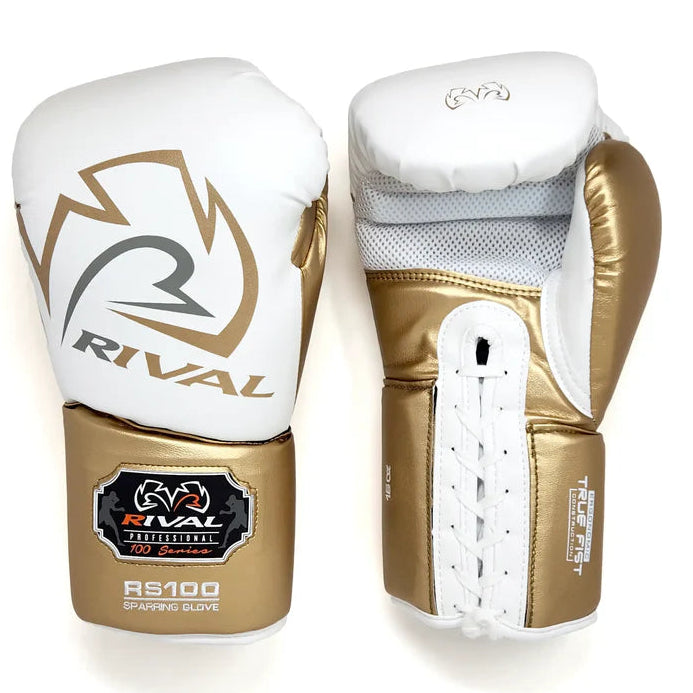 RIVAL GLOVES LACE RS100 LIMITED EDITION WHITE/GOLD
