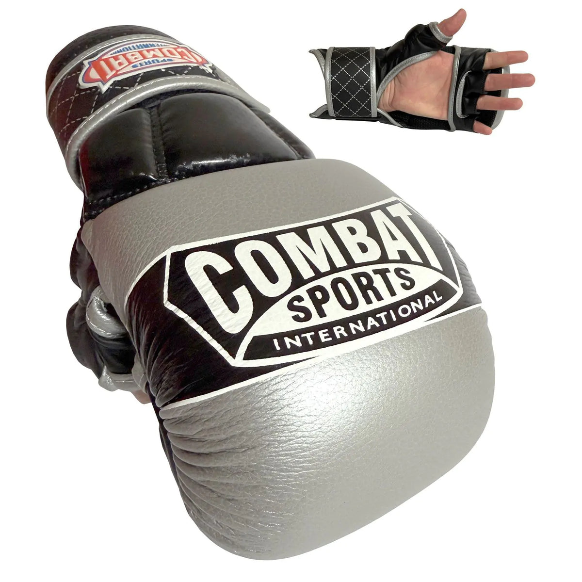 COMBAT SPORTS MMA GLOVES SPARRING TG6 SILVER